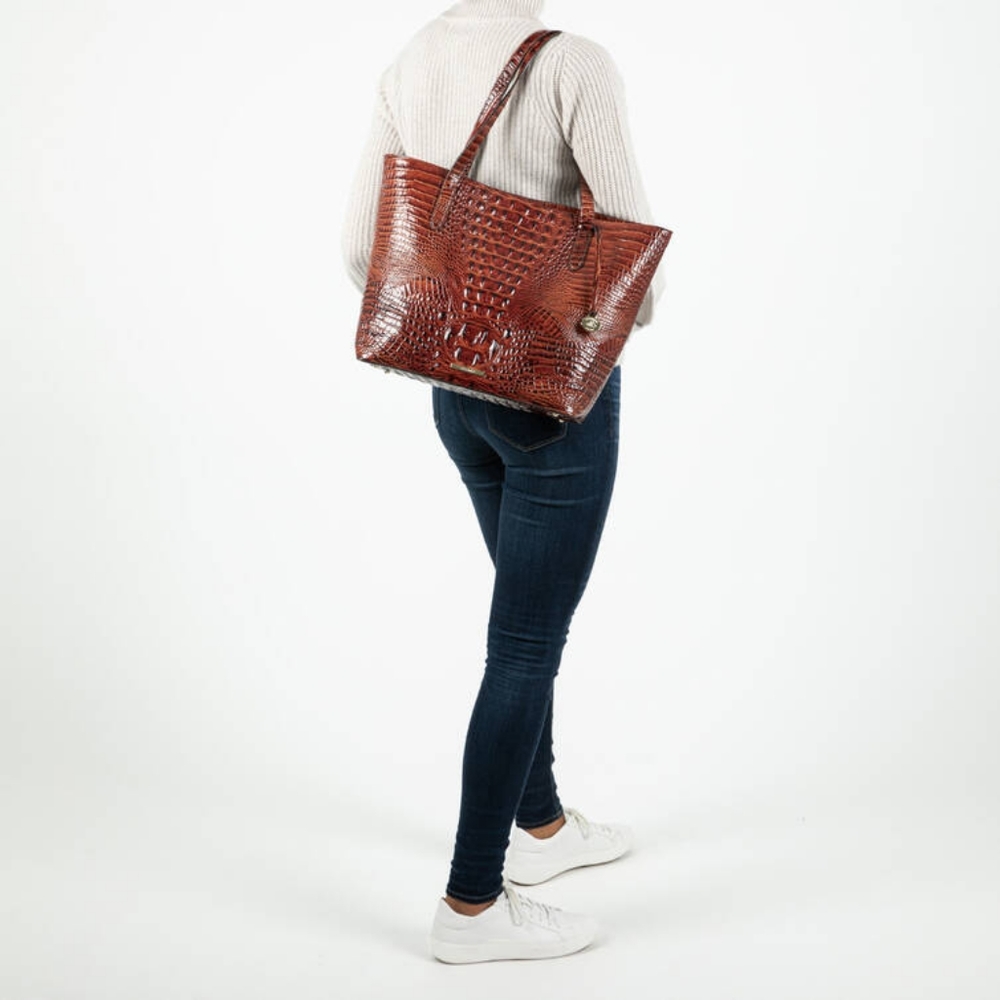 Brahmin Croc-Embossed Tote and Pouch Set
*limited offer free leather jacket * - Picture 14 of 16